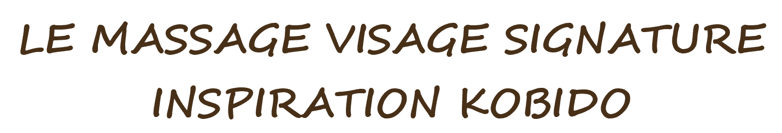 Le massage visage signature Inspiration Kobido
